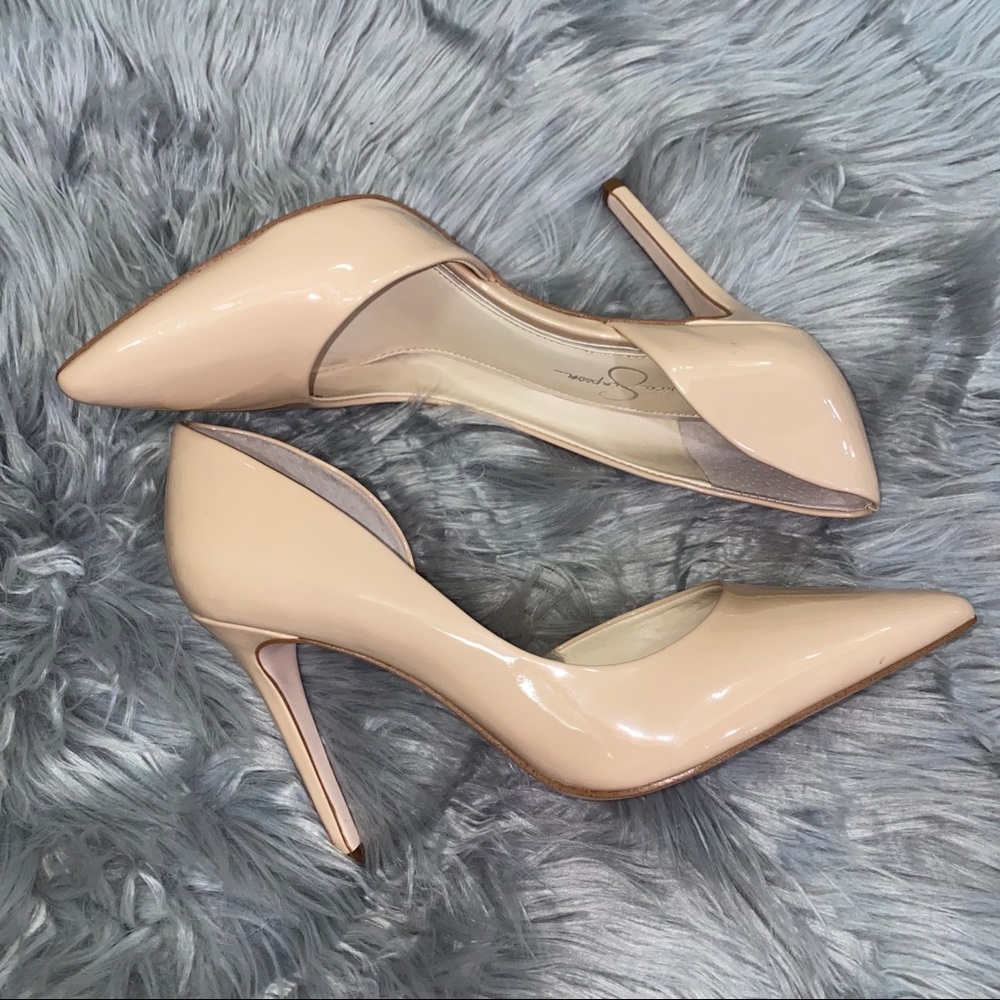 EUC Jessica Simpson Paryn Nude Heels Size 9.5